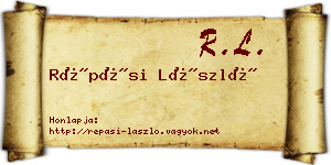 Répási László névjegykártya